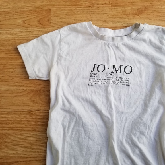 Bluenotes Tops - Bluenotes graphic JOMO short sleeve tshirt